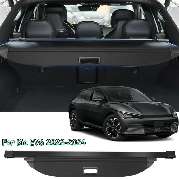 Retractable Cargo Cover Fit For Kia EV6 2022 2023 SUV Rear Trunk Shielding Shade