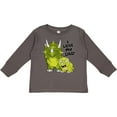 thumbnail image 3 of Inktastic I Love My Dad with Baby and Daddy Triceratops Boys or Girls Long Sleeve Toddler T-Shirt, 3 of 5