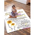 thumbnail image 5 of LHSHID Custom to My Granddaughter Blanket from Grandma Grandpa Personalized Girl Name Gift Super Soft Lightweight Throws Summer Travel Blankets Birthday Present Decor Bed Couch Sofa, 5 of 9