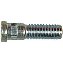9/16-18 Serrated Wheel Stud - 0.625 In. Knurl, 2 In. Length