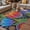 Green, variant on Abstract Tulip Flowers Outdoor Rug for Patio/Deck/Porch, Non-Slip Large Area Rug 4 x 6 Ft, Spring Colorful Floral Leaf Plant Indoor Outdoor Rugs Washable Area Rugs, Camping Rug Carpet Runner