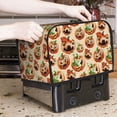 thumbnail image 2 of Toaster Covers 2 Slice, halloween pumpkins funny Waterproof Bread Machine Cover Fits for Standard 2 Slice Toasters, Home Decor Toaster Protection with Hanging Rope, 2 of 7