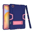 thumbnail image 6 of Galaxy Tab S6 Lite Case 10.4 inch 2020, SM-P610 Cover Case, Kids Heavy Duty Rugged Hybrid Shockproof Kickstand Protective Case with S Pen Holder for Samsung S6 Lite SM-P610/P615, Navy Blue+Pink, 6 of 8