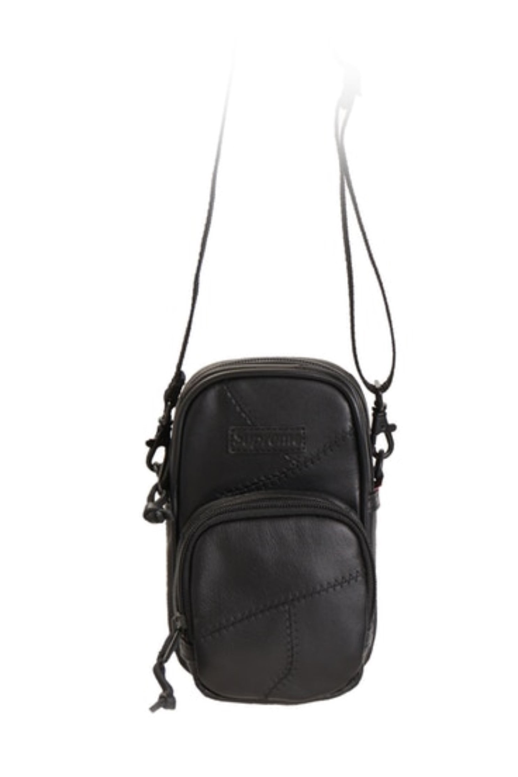 Supreme - Supreme Patchwork Leather Small Shoulder Bag Black - 0 - 0