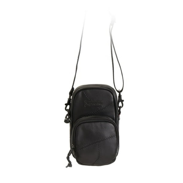 Supreme - Supreme Patchwork Leather Small Shoulder Bag Black - 0 - 0