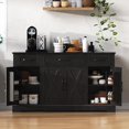 thumbnail image 1 of innovative Farmhouse Coffee Bar Cabinet - Ample Storage, Minimal Space, 1 of 26