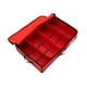 thumbnail image 3 of Caja de almacenamiento para ropa interior con cierre de cremallera y asa de transporte multiusos. Rojo, 3 of 9