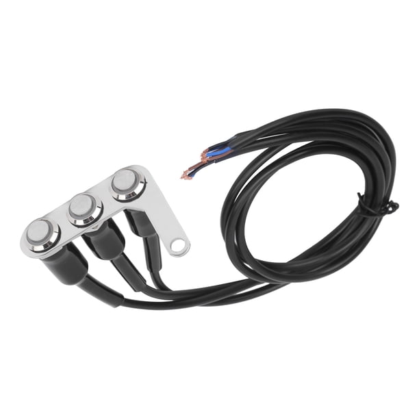 Interruptor de manillar universal, interruptor de manillar de motocicleta, interruptor de manillar de motocicleta LED, controlador de luz de manillar, durabilidad mejorada