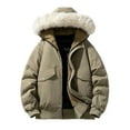 thumbnail image 2 of Men's Two-Piece Style Hooded Jacket with Thick Warmth and Long Sleeve Comfort Fit, 2 of 4