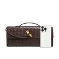 thumbnail image 6 of Sdmnsg-T Woven Purse for Women Evening Clutch Woven Leather & Suede Handbags Crossbody Bag Suede Purse Formal Evening BagFor Mom, 6 of 10