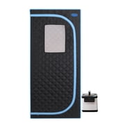 Cheelom Home Sauna,Portable Full Body Steam Sauna Tent Box Spa With Sauna black