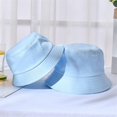 thumbnail image 4 of CoCopeaunts Summer Bucket Hat for Women Spring Summer Outdoor Sunscreen Bucket Caps Simple Solid Color Men Fisherman Hat, 4 of 8