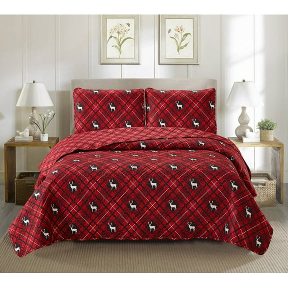 Rudolph 2-piece Quilt Set 68x86 Twin