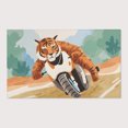 thumbnail image 3 of Tapis Tigre pour Enfants et Chambres de Bébé - Motorcat Madness, 3 of 5