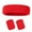 Red, variant on ievspot Sweatband Set Sports Headband Wristband Set Tennis Gymnastics Wristband Athletic Sweat Headband for Men Women