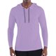 thumbnail image 1 of Camisa de hombre de manga larga Protección solar SPF 50+ Protección UV Top Color sólido Casual Sudadera con capucha deportiva, 1 of 2