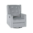 Odelia 360 Swivel Glider Rocker Recliner, Tufted Nursery Chair with