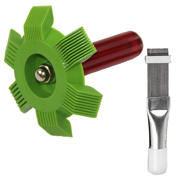 2pack Aleta Peine Para Aire Acondicionado Sunnimix Aire acondicionado Peine de aleta Verde Rojo