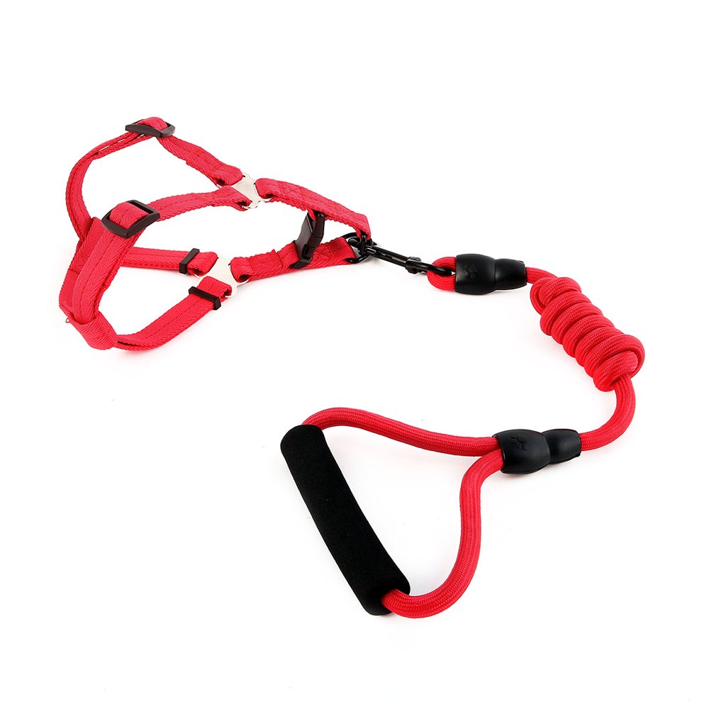 Adjustable Nylon Foam Dog Leash Harness Pet Cat Puppy Rope Cord Chest