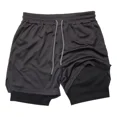 thumbnail image 1 of Short Deportivo Hombre Gym 2 En 1 Bolsa Celular Con Licra, 1 of 5