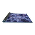 thumbnail image 2 of Ahgly Company Indoor Round Abstract Blue Contemporary Area Rugs, 5' Round, 2 of 4