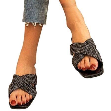 

eczipvz Sandals Women Womens Ankle Strap Platform Sandals Casual Espadrille Flatform Wedge Summer Shoes Canvas Cork Sole
