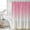 Pink, variant on Aqua Blue Ombre Ocean Waves Small Stall Shower Curtain, Waterproof Shower Curtains for Bathroom, Summer Sea Coastal Washable Fabric Cloth Bath Curtain for Bathtub Decoration with Hooks 36x72 Inches