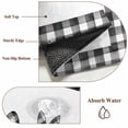 thumbnail image 6 of Happy Easter Black White Plaid Area Rug 4x6 FT, Non Slip Kids Room Carpet, Bunny Welcome Spring Washable Soft Floor Carpet Non-Shedding Throw Rug for Dorm Kitchen Study Room Home Office Bedside, 6 of 9
