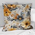 thumbnail image 2 of Designart "Meadow of Antique Grey Floral Tranquility" Botanical Printed Throw Pillow, 2 of 5