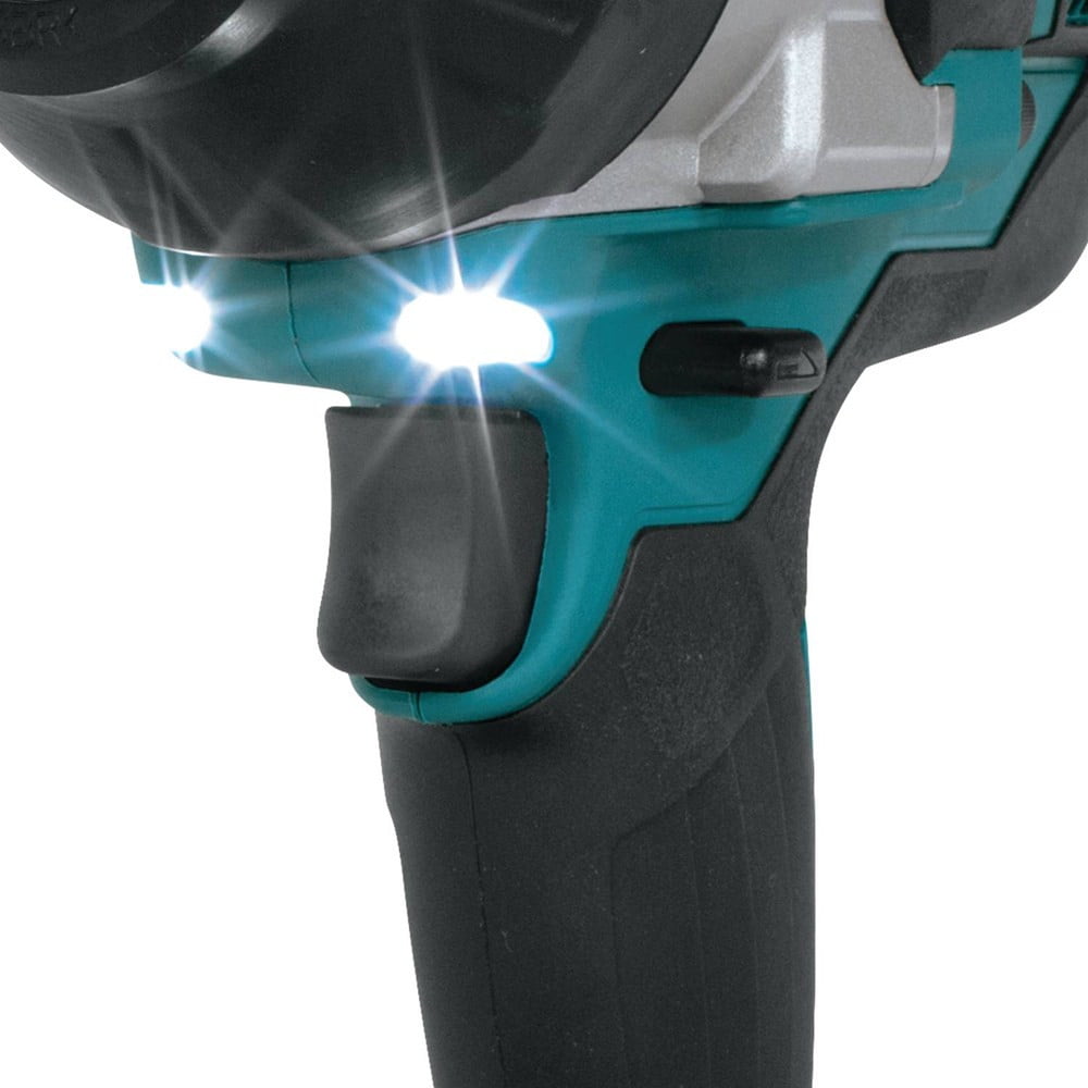 Makita Cordless Hi-Torque 7/16"" Hex Impact Wrench Kit 5.0Ah 18V LXT Li-Ion Brus