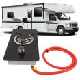 thumbnail image 4 of RV Gas Cooktop, Single  Gas Stove Stepless Adjustable Fire Easy To Clean Portable With 1.7m Pipe For Outdoors Party For, 4 of 8