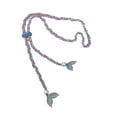 thumbnail image 2 of koolsoo Diving Rope Snorkeling Long Hair Wrapper Hair Band Handmade Scuba Wrapper Blue Pink, 2 of 9