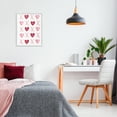 thumbnail image 3 of Stupell Industries Pink XOXO Hearts Holiday Painting White Framed Art Print Wall Art, 24 x 30, 3 of 10