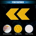 thumbnail image 4 of Unique Bargains 20pcs Reflective Stickers Arrow Shape Safety Tape Reflector Universal for Cars Waterproof PET Yellow, 4 of 7