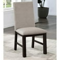 thumbnail image 3 of Furniture of America Leen Fabric Upholstered Side Chairs in Black (Set of 2), 3 of 6
