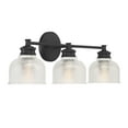 thumbnail image 5 of Trade Winds Lighting 3-Light Bathroom Vanity Light In Matte Black, 5 of 7