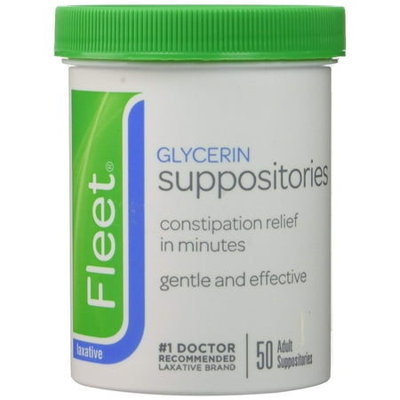 Glycerin Suppositories - 50 Suppositories (pack of 3), Constipation relief in minutes By