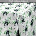 thumbnail image 4 of East Dog Crate Cover, Cartoon Panda Bamboo Pattern Wildlife Zoo Fun Nature Tropic, Easy to Use Pet Kennel Cover Small Dogs Puppies Kittens, 7 Sizes, Green Black White, by Ambesonne, 4 of 6
