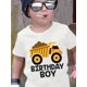 thumbnail image 1 of Kids Birthday Boy T-Shirt, Crew Neck, Big Truck Print, Cotton, Slight Stretch, Regular Fit, Spring/Summer Knit Fabric Top, 180g/m2, Party Wear for Children, 1 of 6
