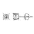 thumbnail image 3 of Diamond Stud Earrings Screw Back in 14K White Gold, 3 of 7