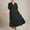 Black Summer Tiered Dress Clearance, variant on BSDJILFG Womens Summer Tiered Dress Plus Size Maxi Flowy Sundresses Puff Sleeve Swing Ruffle Dress with Collar