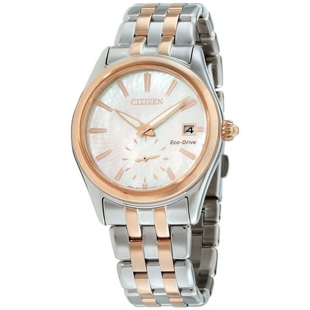 Citizen Women's Eco-Drive Corso Mother of Pearl Dial Stainless Steel Watch