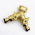 thumbnail image 1 of avec Sucette Double Sortie Robinet Jardin - Robinet Double Sortie En Laiton Robuste Pour Robinet Jardin Exterieur, Anti-fuite Raccord Robinet Pour, 1 of 5