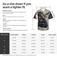 thumbnail image 5 of Gukieu Mystical Bull in Fog Print Men's Short-sleeved Shirts, Button-down Lapel Hawaiian Shirts, T-shirts, Beach Vacation Summer Casual Wear,Medium, 5 of 7
