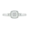 thumbnail image 2 of DGOLD Sterling Silver Round White Diamond Bejeweled Promise Ring for Women (1/10 cttw), 2 of 3
