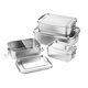 thumbnail image 1 of Fiambrera de acero inoxidable 304 de grado alimenticio para oficina, para estudiantes, con tapa, para adultos, para cantimplora, para arroz al vapor, 1 of 2