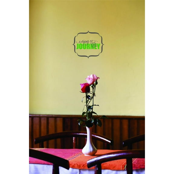 New Wall Ideas Enjoy The Journey Inspirational Life Quote 8x8"