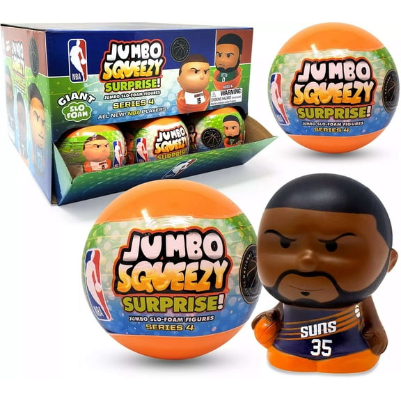 NBA JUMBO Squeezy Surprise! Basketball Series 4 Mystery Box (18 Packs)