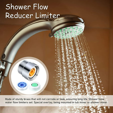 Shower Flow Reducer Limiter Set, Bathtub Flow Restrictor