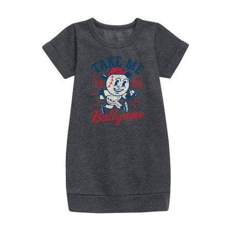 

Instant Message - Take Me To The Ballgame - Girls Ss Fleece Dress